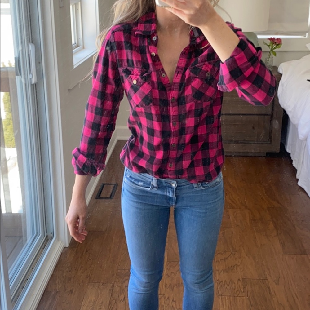 TNA button up shirt m